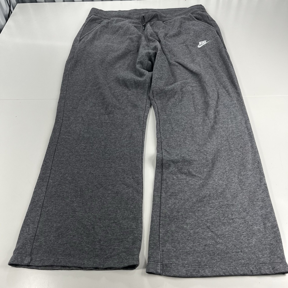 Reposhing Wide Leg Nike Joggers Sweatpants Grey Size XL
